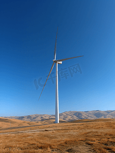 美国加州风力发电风车