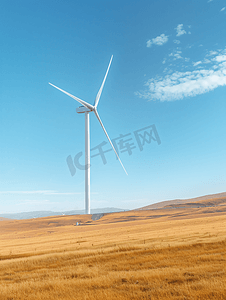 动力设备摄影照片_内蒙古风力发电