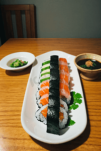 日料摄影照片_美味的寿司摄影图片3