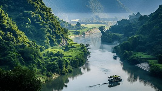 自然风景山水乡村田园农村生活