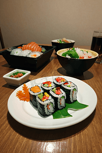 日料摄影照片_美味的寿司摄影图片9
