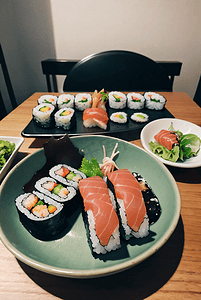 美味的寿司摄影照片