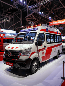 上海科技摄影照片_上海会展馆移动CT救护车