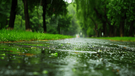 下雨天的路面摄影82