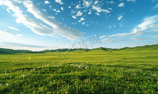 大平原摄影照片_内蒙古大草原自然风景