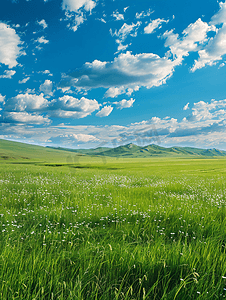 内蒙古大草原夏季景观