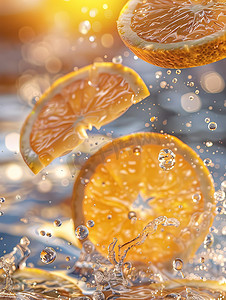 商业微距水果摄影橙子照片