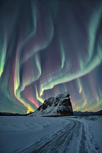 北极图片摄影照片_极光北欧旅行风景摄影图片9