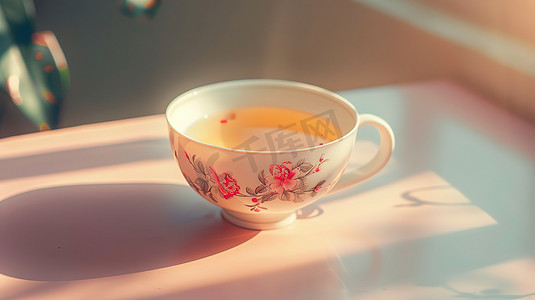 中式青花瓷茶碗的摄影10图片