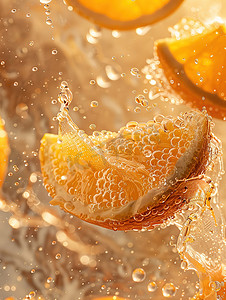 商业微距水果摄影橙子照片