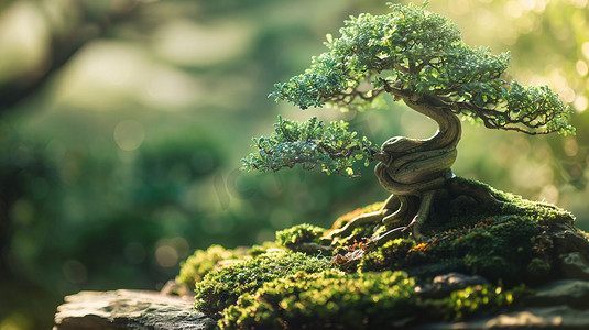 树木3D模型立体描绘摄影照片艺术