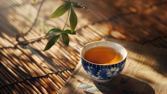 陶瓷简约摄影照片_中式青花瓷茶碗的摄影17摄影照片