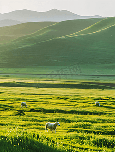这条河摄影照片_内蒙古大草原天然牧场