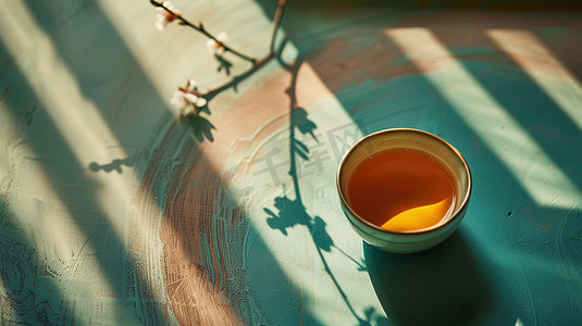 中式青花瓷茶碗的摄影24摄影配图