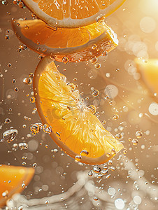 商业微距水果摄影橙子摄影图