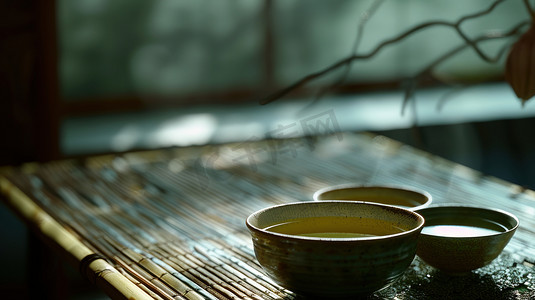中式文艺春茶茶碗的摄影12高清图片