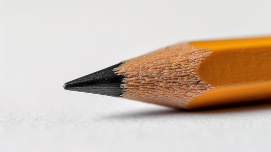 简约黄色铅笔笔尖的摄影2高清摄影图