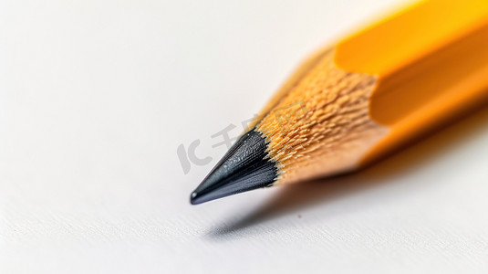简约黄色铅笔笔尖的摄影6高清图片