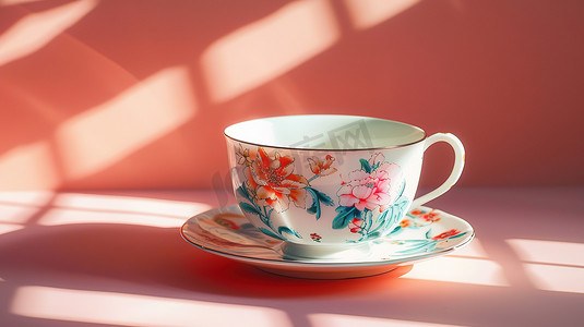中式青花瓷茶碗的摄影4摄影照片