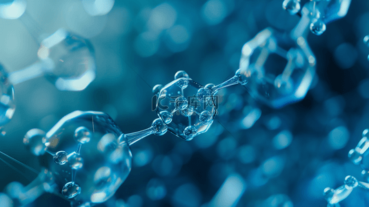 蓝色简约医药生物研究网状细胞的背景4