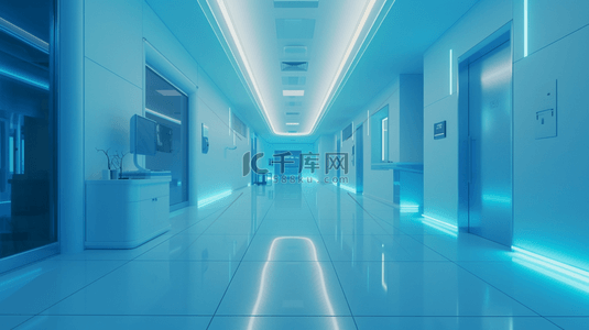 科室背景图片_蓝色场景医院检查科室内医疗设备的背景1