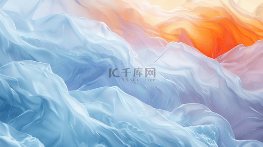 彩色缤纷梦幻曲线流线质感纹理的背景14