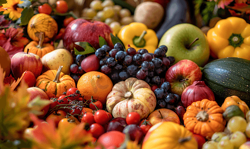 在乡土木桌上选择有机秋季果蔬的健康素食观