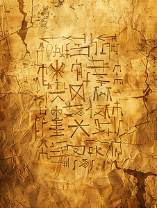 古代象形文字甲骨文