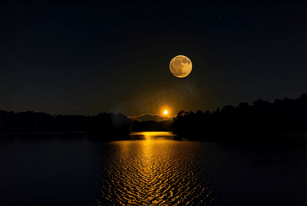 月亮的夜晚摄影照片_夜晚的月亮摄影照片9