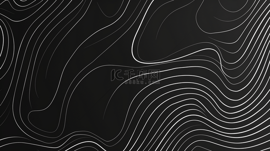 彩色马克笔曲线背景图片_黑色线条纹理曲线艺术抽象商务的背景8