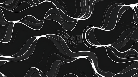 黑色线条纹理曲线艺术抽象商务的背景14