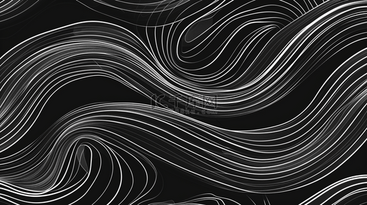 黑色线条纹理曲线艺术抽象商务的背景16