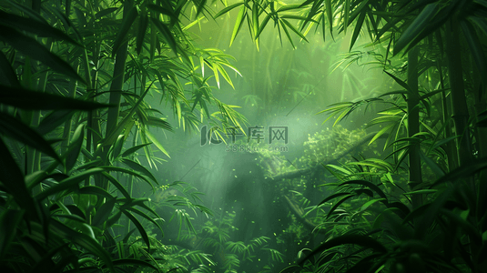 春天阳光下森林竹林里树叶纹理的背景10