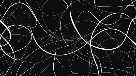 黑色线条纹理曲线艺术抽象商务的背景9