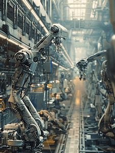 机器人在汽车制造厂