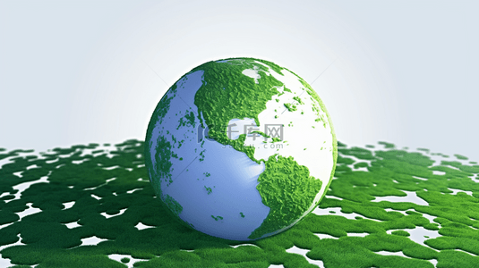 环境保护绿色背景图片_保护地球世界地球日绿色地球背景图
