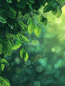 绿色树叶纹理背景图片_春天绿色树叶叶片纹理的背景1