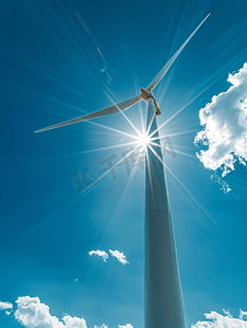 全球发展摄影照片_新能源风力发电
