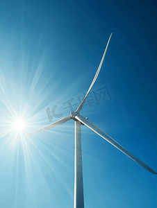 全球发展摄影照片_新能源风力发电