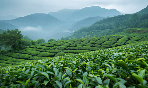 云南普洱茶叶种植园