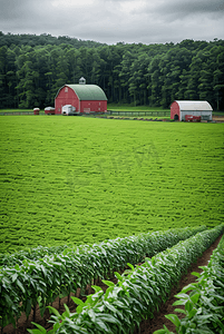 绿色蔬菜基地农场摄影配图0