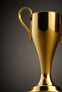 黄色金属系列奖杯摄影图1