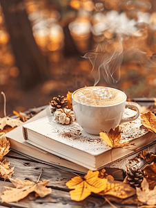 咖啡与书秋日