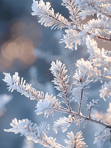 雾凇雪景摄影照片_冬天雾凇立冬