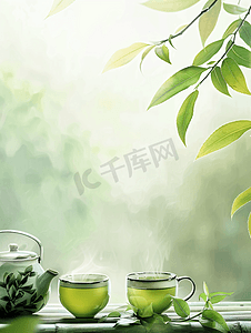 禅茶摄影照片_武夷茶文化绿茶