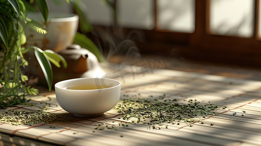 春季品茶赏茶茶艺摄影图