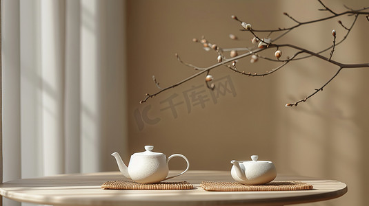 春季品茶赏茶茶艺摄影图