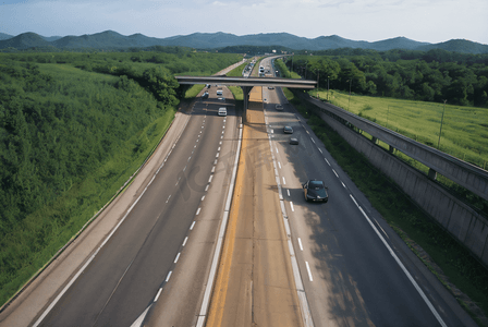 风景优美的公路高清图片1