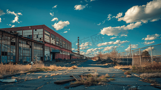 废弃厂房摄影照片_破旧的废弃工厂厂房10