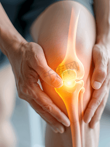 膝盖胀痛摄影照片_男中医指出患者膝盖关节问题